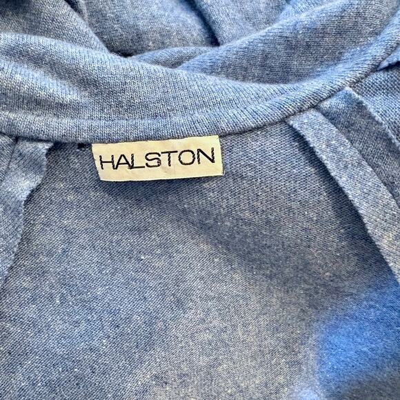 Vintage 70's HALSTON Cashmere Wrap Dress w/ Shawl Collar - Picture 10 of 12